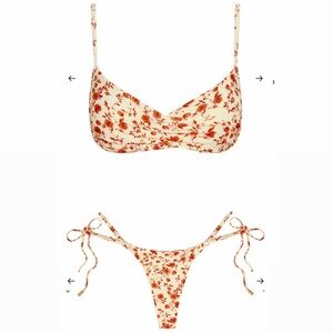 Monday Swim Set in Sunrise Floral Size P - NWT